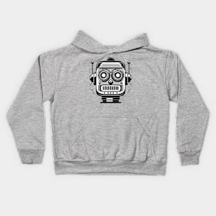 Robot Head Vector Kids Hoodie